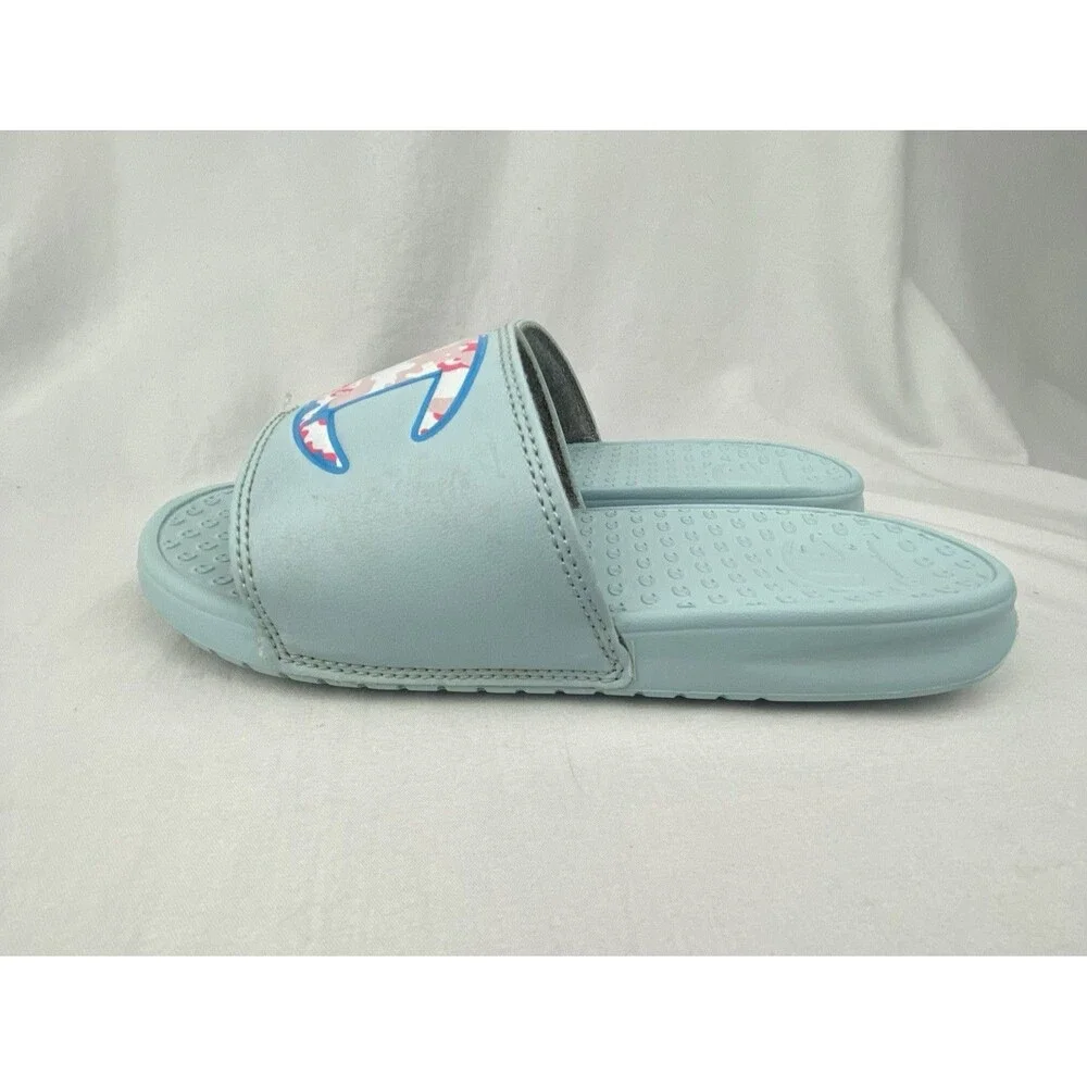 Champion Slides Size 2 Super Slide Camo Little Kids Girls‎ Blue Pink Sports Swim